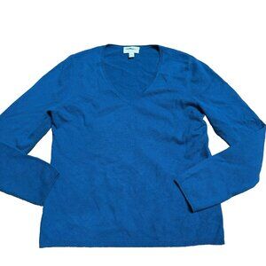 Charter Club Cashmere Sweater Women's Size L Bright Blue